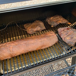 Initial BBQ In Offset Smoker